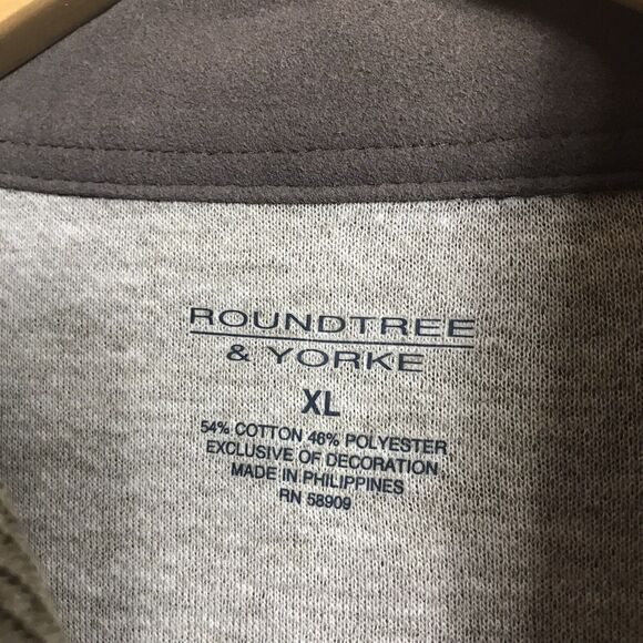 ROUNDTREE & YORKE Shirt Mens XL Button Up Woven w Pockets Light Brown $69 NEW - Picture 2 of 5